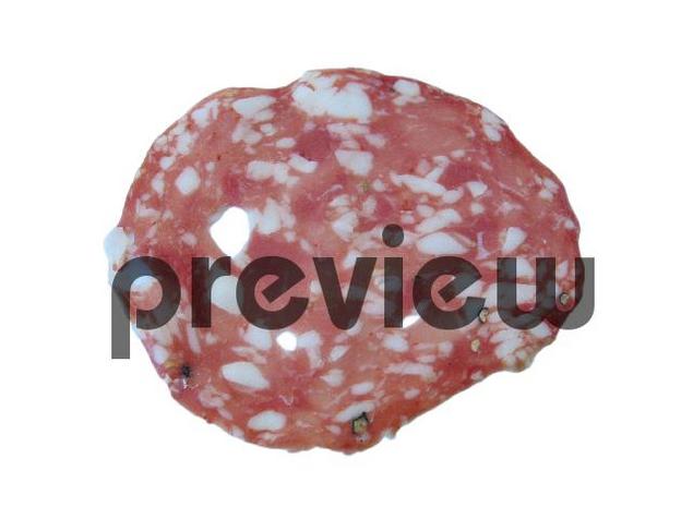 Product picture Soppressata Slice Stock Photo - Royalty Free Image